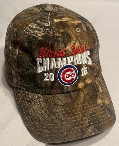 Chicago Cubs 2016 World Series Hat Cap Camo Strapback Adjustable MLB Baseball