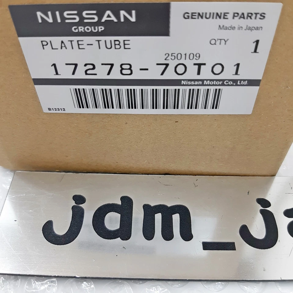 Nissan S14 Silvia 240SX 200SX R33 Skyline C34 Placa de laurel Tubo Salida Tanque Combustible Foto 3 de 4