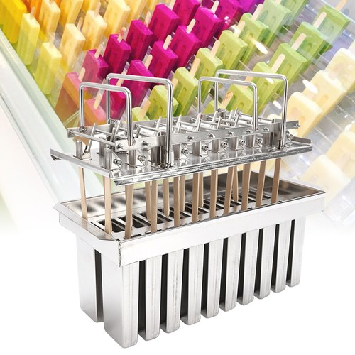 20Pcs Frozen Popsicle Molds Ice Cream Pop Maker Freezer Fruit With Sticks Summer