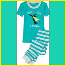 NWT Boys 12-18 Gymboree  SUPER HERO  Cotton SLEEPWEAR PJs GYMMIES 2pc Long Set