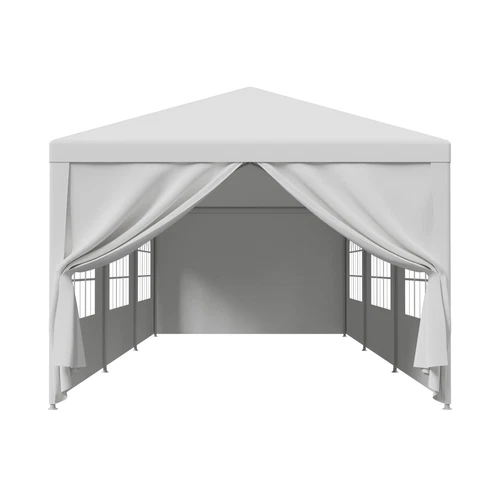 10' x 30' White Gazebo Wedding Party Tent Canopy W/ 8 Sidewalls Outdoor - Picture 9 of 9
