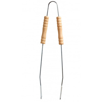 Best Sporting Grillzange Edelstahl antihaft-beschichtet mit Holzgriffen