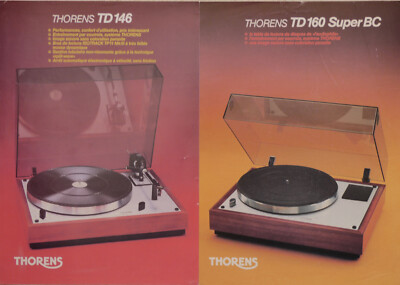 PROSPEKTE PLATTENSPIELER THORENS, TD 160 SUPER BC, TD 146 - 1985