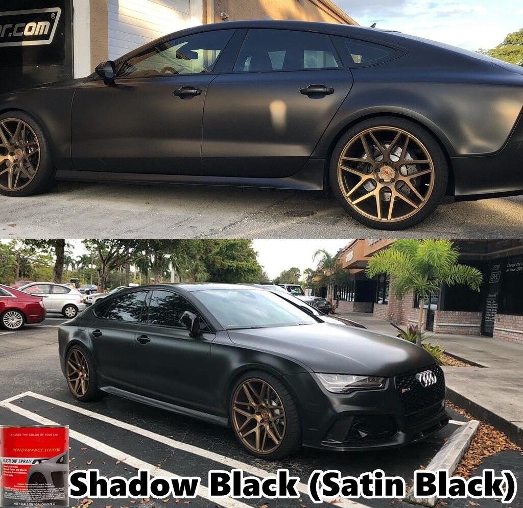 1 Gallon Shadow Black Satin Black Ready to Spray Plasti Dip PERFORMANCE  GALLON