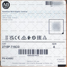 Brand New Allen-Bradley 2715P-T15CD PanelView 5510 Graphic Terminal