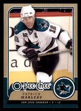 2008-09 O-Pee-Chee #187 Patrick Marleau San Jose Sharks