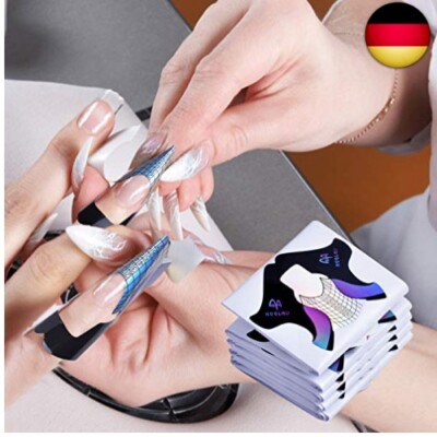 100 Stck Schablonen fr Gelngel Kunstngel Zubehr Sablone Nagel Selb |  eBay.de