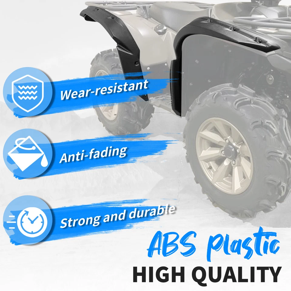 Fender Flare Guard For Yamaha Grizzly 700 2016-2025 4PCS Overfender Mud Guard Foto 4 de 4