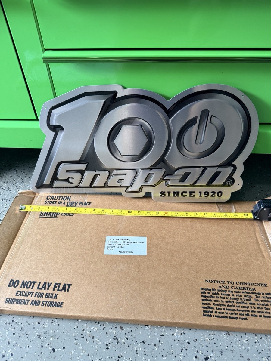 Snap-on Tool 100th Anniversary Promotion Metal Aluminum Sign