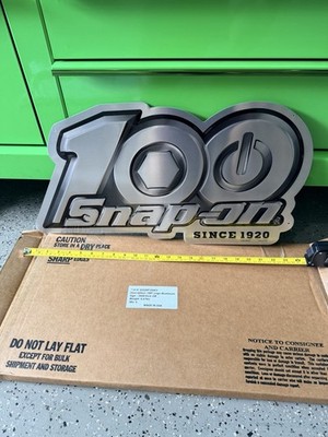 Snap-on Tool 100th Anniversary Promotion Metal Aluminum Sign Collectible Snap On