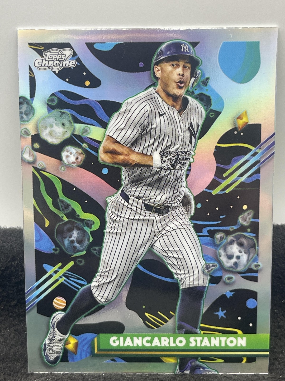 2025 Topps Chrome Cosmic #27 Giancarlo Stanton Refractor