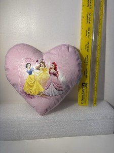 Disney's Princesses - Heart of a Princess - Heart Shaped Valentine - Pink Pillow