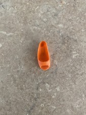 Vintage Sindy Dolls One shoe  Orange Peep Toe Kitten Heels - Rare 