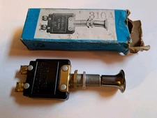 Push Pull 6-28 Volt 65 Amp Switch 310A No. 306 Chrome Knob  Joseph Pollak 