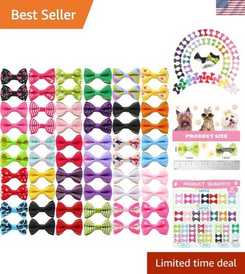 30 Designs of Cute Bowknot Hair Bows for Dogs & Cats   Perfect Grooming Set