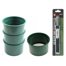 Sluice Monkey 4pc 6" Mini Classifier SIFTING PAN 40, 50, 60, 100 mesh & Free Bla