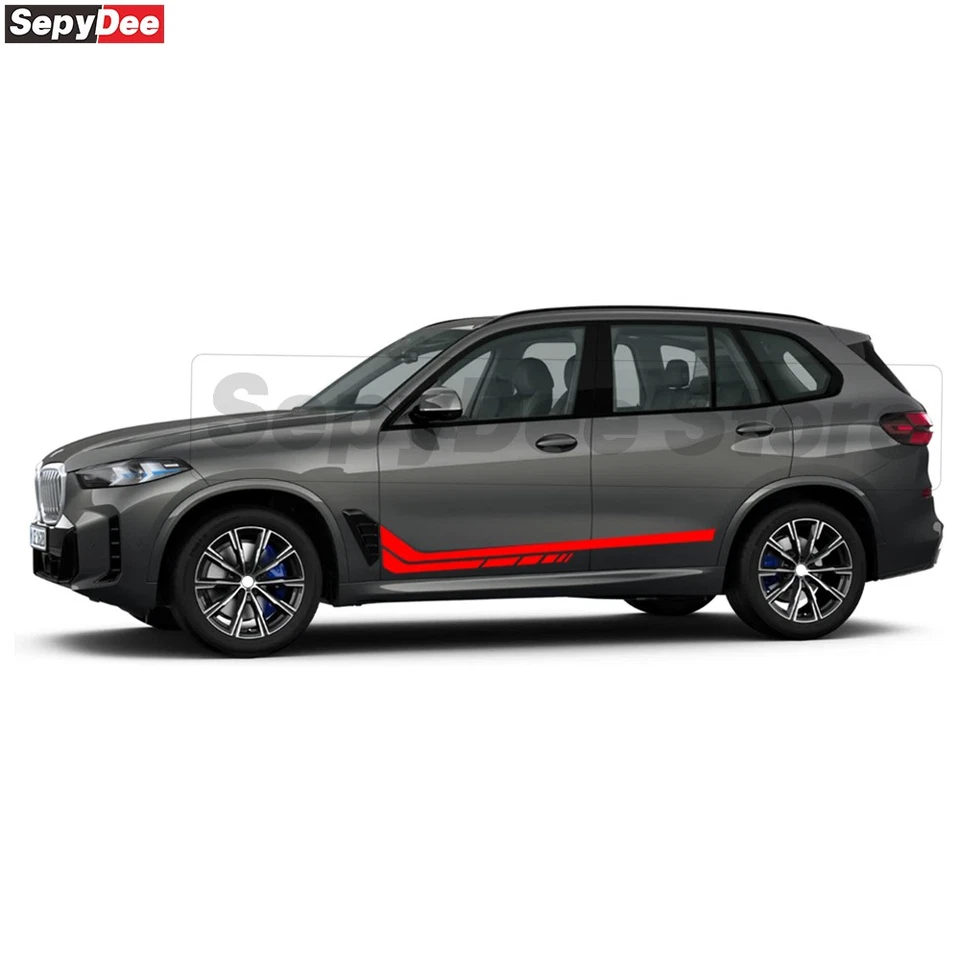 汽车门侧条纹贴纸乙烯基贴花适用于福特宝马 X5 G05 — 第 4/4 张图片