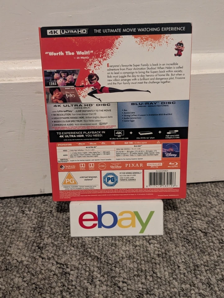 Disney Incredibles 2 (4K UHD + Blu-Ray) with Slipcover  - Image 2 of 4
