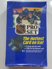 NEW FACTORY SEALED 1990 Pro Set Series 1 Hockey Hobby Box 36 Packs NHL HOF RC