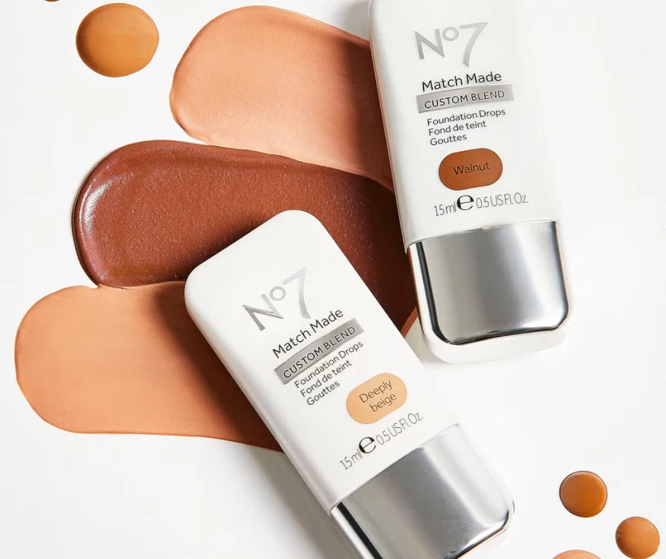 No7 Match Made CUSTOM BLEND Foundation Drops 15ml Available In 14 Shades