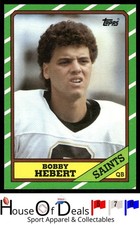 1986 Topps #339 Bobby Hebert New Orleans Saints Football card