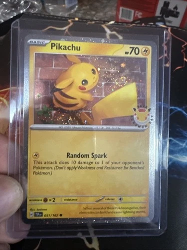 Pikachu 051/162 Pokemon Day 2026 30th Anniversary Stamped Promo Pokemon TCG NM