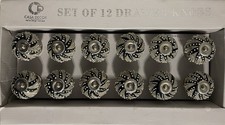 CASA DECOR Home Design Ceramic Drawer Knobs / Pulls Set of 12