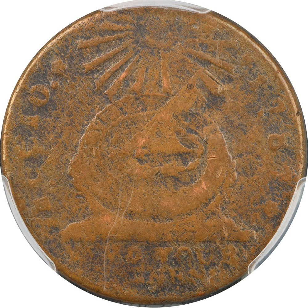 1787 N2-C Fugio Cent PCGS Fine FUCIO Club Rays Concave Ends W6630 R6