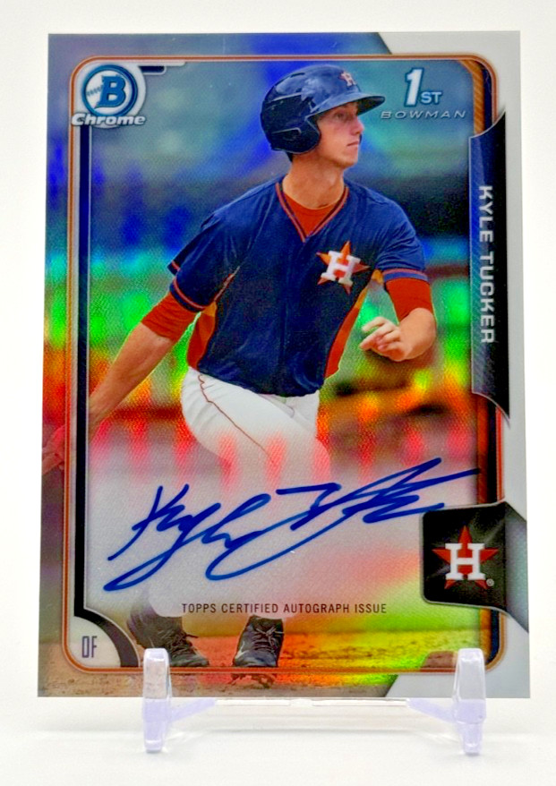 2015 Bowman Draft 1st Chrome REFRACTOR AUTO Kyle Tucker #BCA-KT Houston Dodgers
