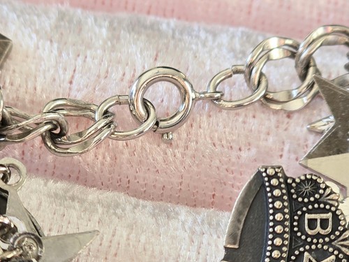 Beta Sigma Phi 40+ CHARMS BRACELET DOUBLE LINKS CHAIN SIGNED STERLING☆7"L☆RARE - Picture 22 of 24