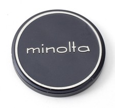 Early Vintage Minolta Metal 55mm Push-On Front Lens Cap SLR Camera OEM SR/MC/MD