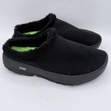 OOFOS OOcoozie Men  s Size 9 Mule Shoes Slides Sandals Slippers Black NEW