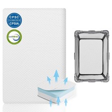 Lisara Pack and Play Mattress, 38 x 26 Pack N Play Mattress for Babies and To...