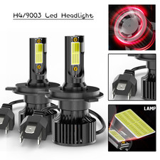 2PC 9003 H4 LED Headlight Bulbs Kit 100W Hi/Lo Beam Super Bright White