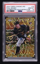 2024 Topps Chrome Update Celebracion Gold Refractor Paul Skenes RC /50 PSA 10