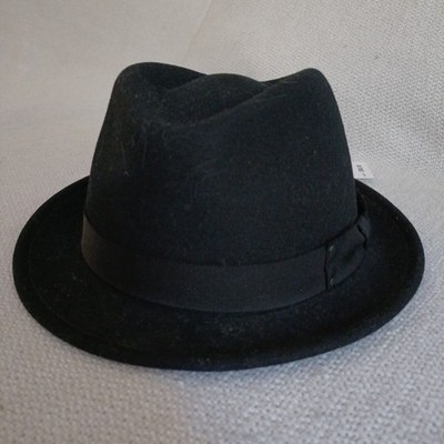 Bailey Hollywood Wynn Fedora Men's M 100% Wool LiteFelt Packable Water Repellent