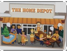 Home Depot Kids Workshop Village Store Bank Wood Kit Project Craft Ship from USA