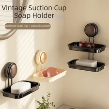 Soap Dish For Shower Wall Mounted Suction Cup Detachable Self Draining Soap Case