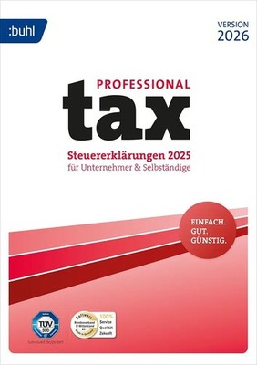Buhl tax 2026 Professional ESD / Steuerjahrerklärung 2025, Versand per Nachricht