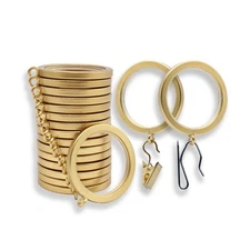 BlastHome® Luxury Curtain Rings – Premium Metal with Quiet, Smooth Ny