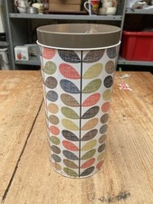 Orla Kiely Storage Tin Vintage Style Tall Round