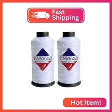 Sissewpro Bonded Nylon Thread 138 Upholstery Thread Heavy Duty for Sewing Machin