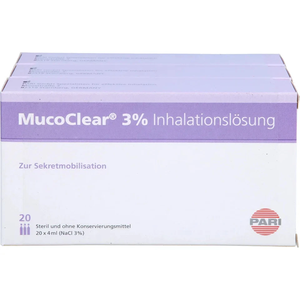 PARI GMBH Mucoclear 3% Nacl Inhalationslösung 60X4ml - 05737225