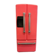Our Generation Doll Pink Retro Fridge 18 Inch Dollhouse Kitchen