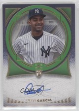 2021 Topps Definitive Collection Rookie Green 12/25 Deivi Garcia Auto 6ns