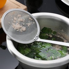 304 Stainless Steel Fine Mesh Strainer 100 Micron Kitchen Skimmer Oil Soup Foam*