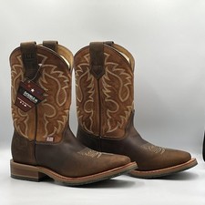 New Double-H Hickock DH4674 Men's USA Made Work Boots Size 9.5 D NWT Roper ICE