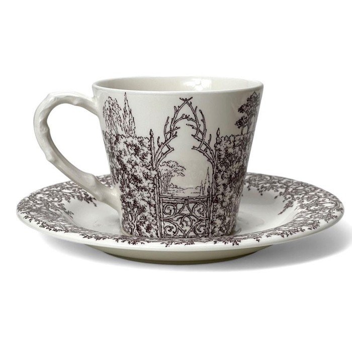 Hermes Les Maisons Enchantees Cup Saucer Tableware 2 set Francois