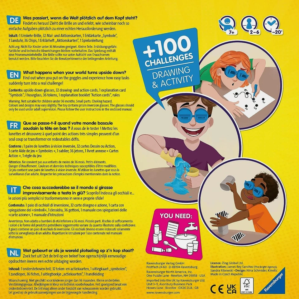 The Upside Down Challenge Game Age 7+ Years Ravensburger Drawing New Sealed - Image 2 of 4