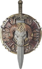 California Costumes Barbarian Spartan Combat Shield And Sword Costume Accessory